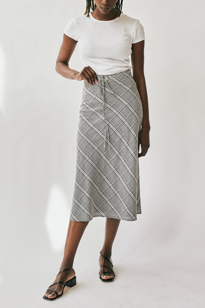 Find Me Now Aurora Skirt in Spring Plaid at Parc Shop