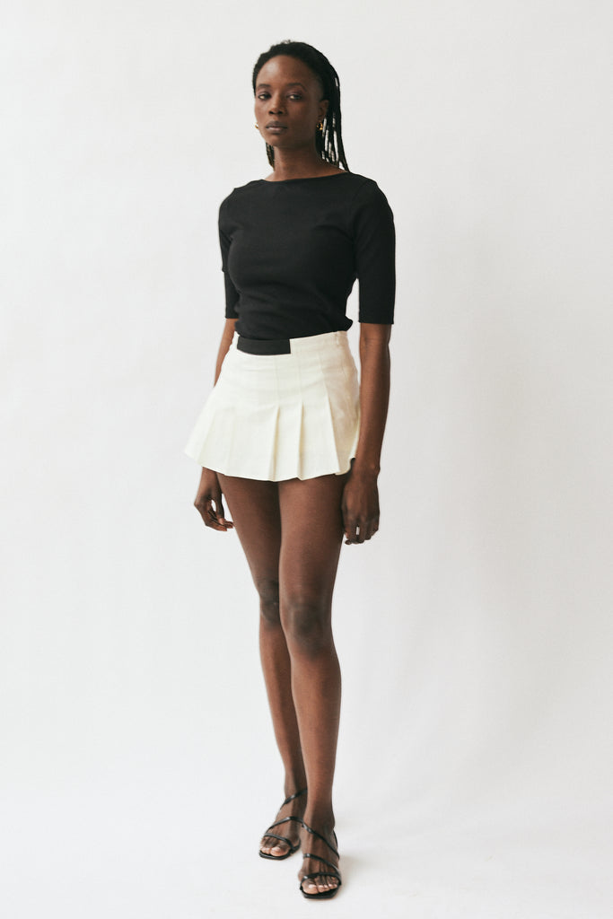 Find Me Now Carter Mini Skort in Fawn at Parc Shop