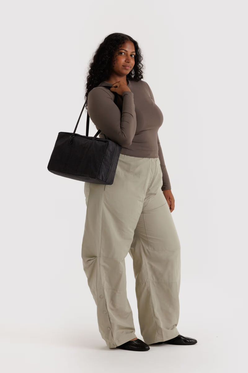 Baggu Medium Nylon Bowler Bag in Black at Parc Shop | Minneapolis, MN