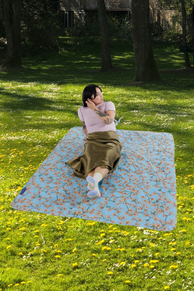 Baggu Puffy Picnic Blanket in Orchid at Parc Shop