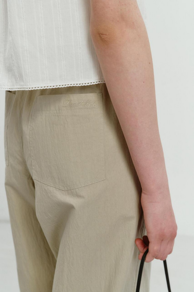 Dunst Relaxed Banded Pant in Khaki at Parc Shop