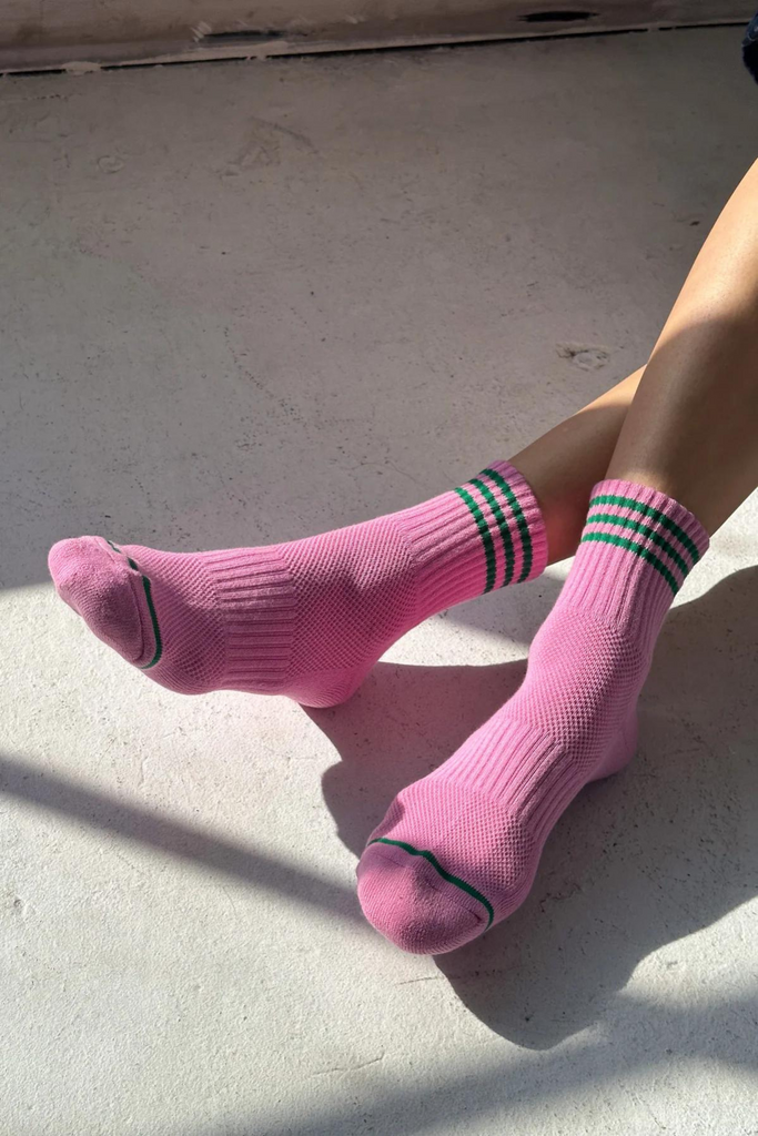 Le Bon Shoppe Girlfriend Socks in Rose Pink Parc Shop