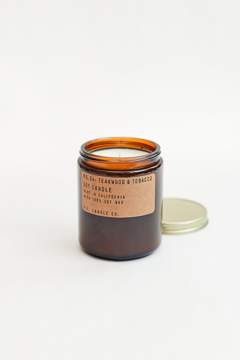 P.F. Candle Co. Teakwood & Tobacco Soy Candle at Parc Shop