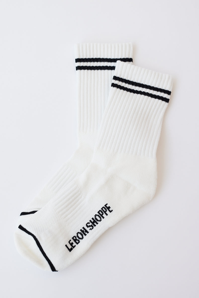 Le Bon Shoppe Boyfriend Socks Classic White Parc Shop