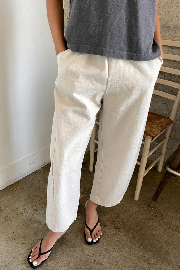 Le Bon Shoppe Arc Pant in Naturel at Parc Shop