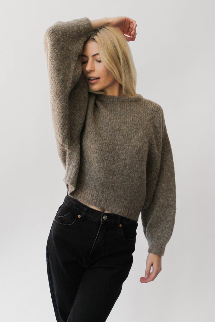 Atelier Delphine Balloon Sleeve Sweater in Deer at Parc Shop | Minneapolis, MN