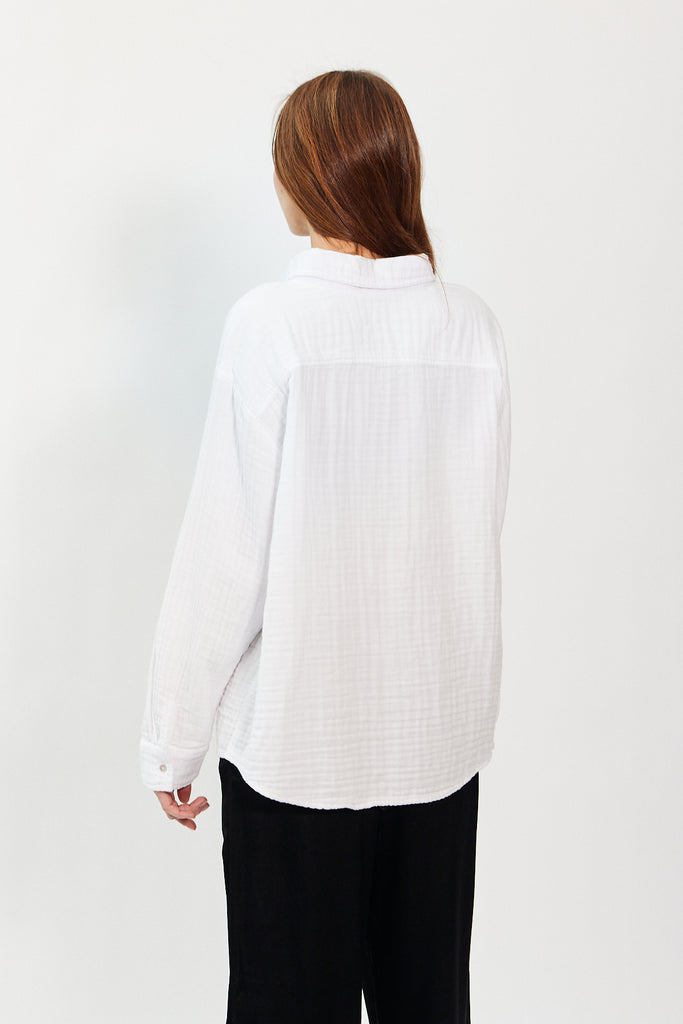 Donni Bubble Shirt in Powder at Parc Shop