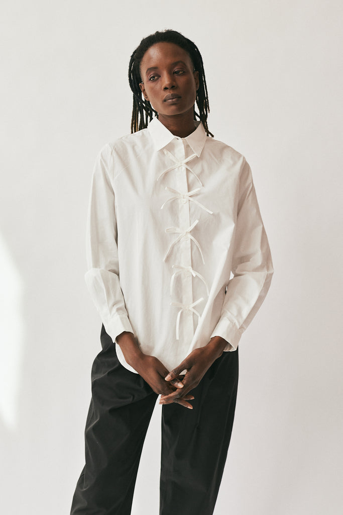 Find Me Now Genevieve Shirt in Bright White at Parc Shop