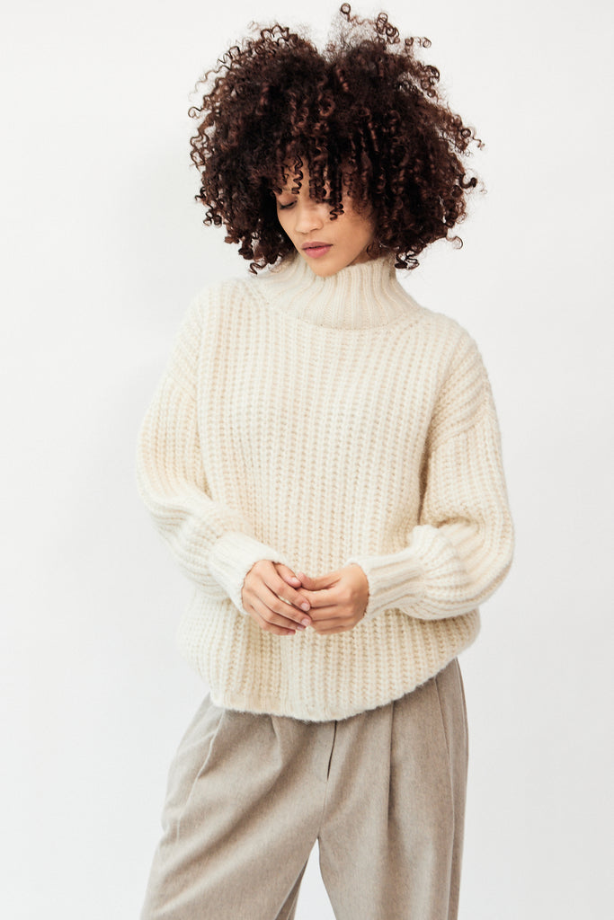First Rite - Tunic Turtleneck - Ivory - Parc Shop