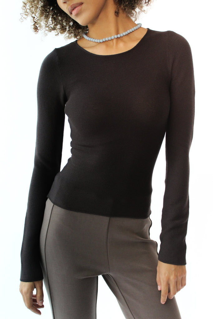 Geel Amina Top in Charcoal at Parc Shop | Minneapolis, MN