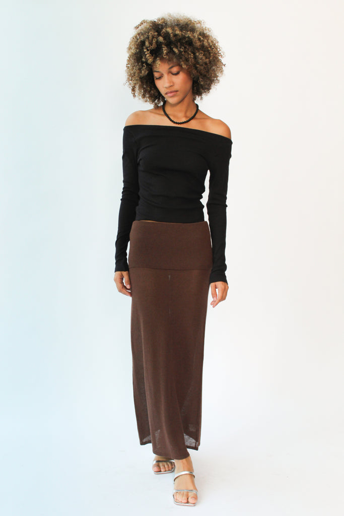 Geel Danni Skirt in Brown at Parc Shop | Minneapolis, MN
