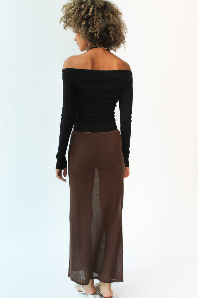 Geel Danni Skirt in Brown at Parc Shop | Minneapolis, MN