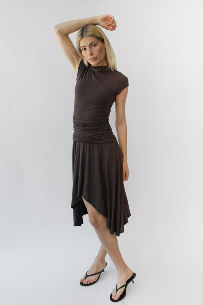 Geel Elodie Dress in Hickory Brown at Parc Shop | Minneapolis, MN


