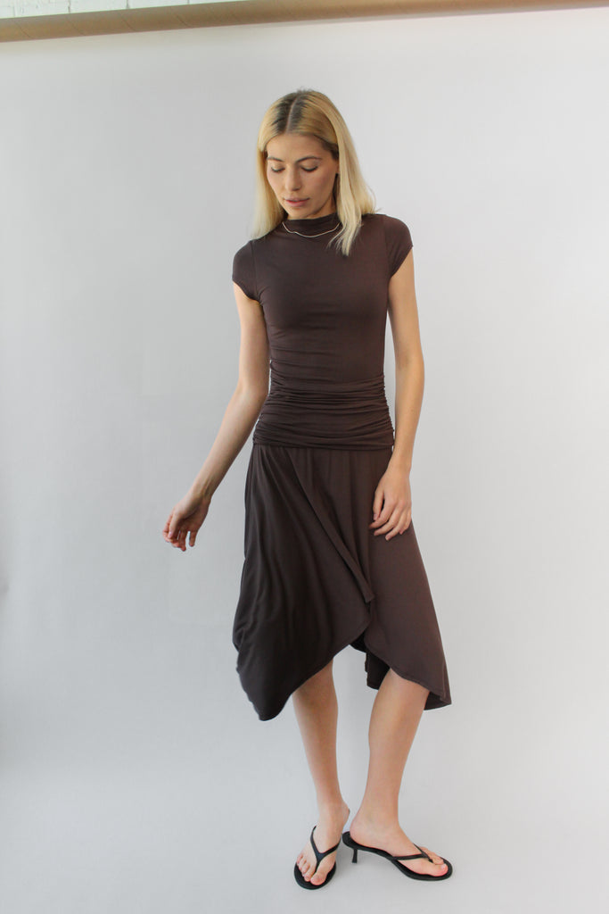 Geel Elodie Dress in Hickory Brown at Parc Shop | Minneapolis, MN

