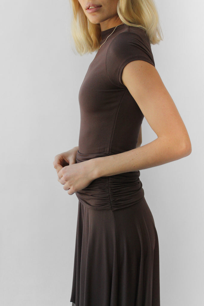 Geel Elodie Dress in Hickory Brown at Parc Shop | Minneapolis, MN

