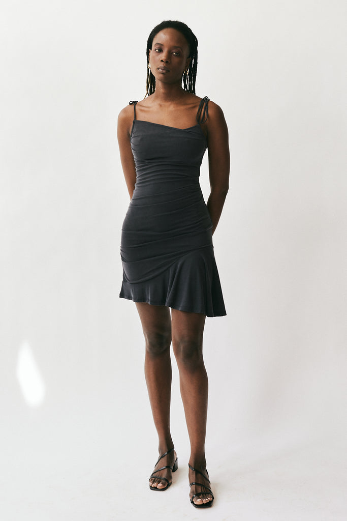 Geel Gabriel Dress in Onyx at Parc Shop