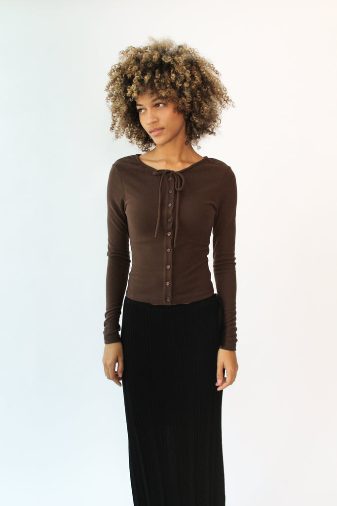 Geel Jane Cardigan in Espresso at Parc Shop | Minneapolis, MN
