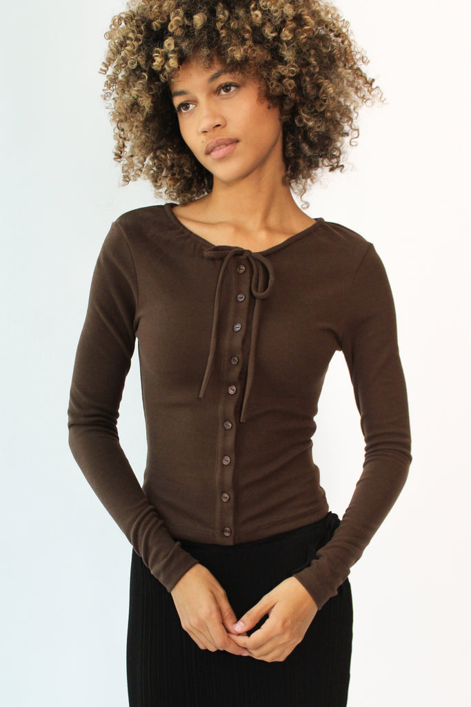 Geel Jane Cardigan in Espresso at Parc Shop | Minneapolis, MN