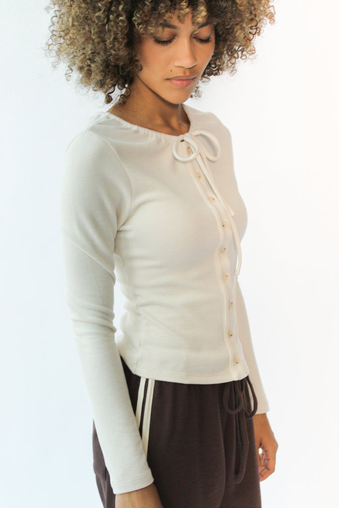 Geel Jane Cardigan in Cream at Parc Shop | Minneapolis, MN