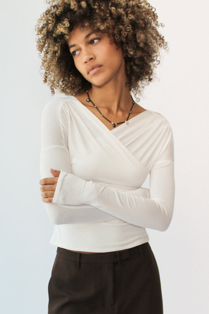 Geel Mirage Top in White at Parc Shop | Minneapolis, MN
