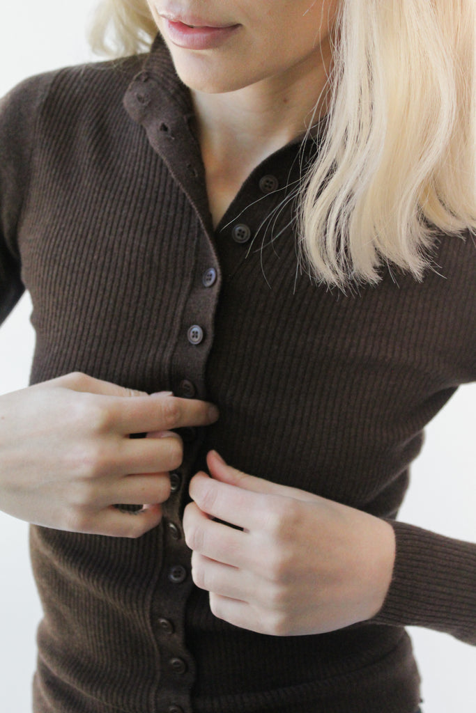 Geel Mylah Cardigan in Brown at Parc Shop | Minneapolis, MN
