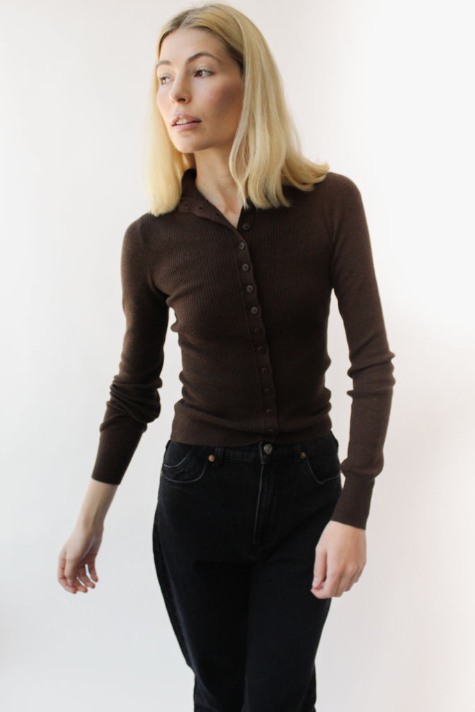 Geel Mylah Cardigan in Brown at Parc Shop | Minneapolis, MN