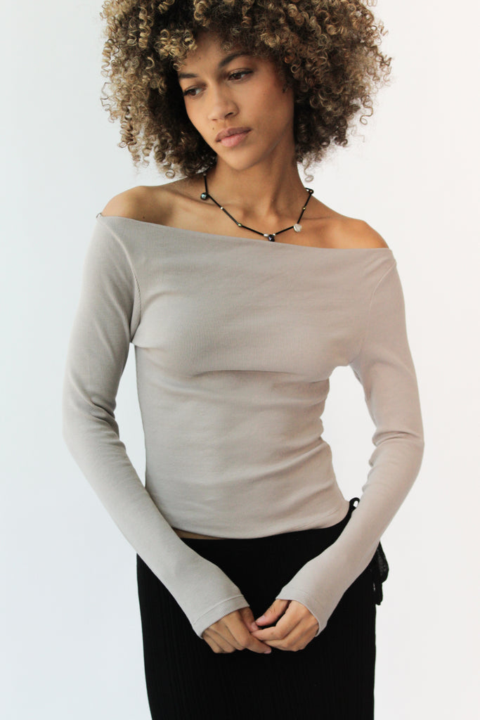 Geel Walter Top in Dove Grey at Parc Shop | Minneapolis, MN