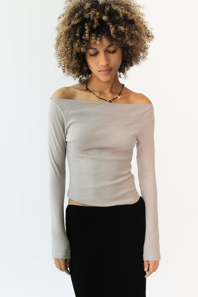 Geel Walter Top in Dove Grey at Parc Shop | Minneapolis, MN