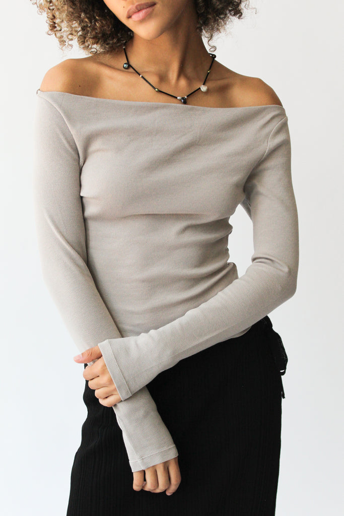 Geel Walter Top in Dove Grey at Parc Shop | Minneapolis, MN