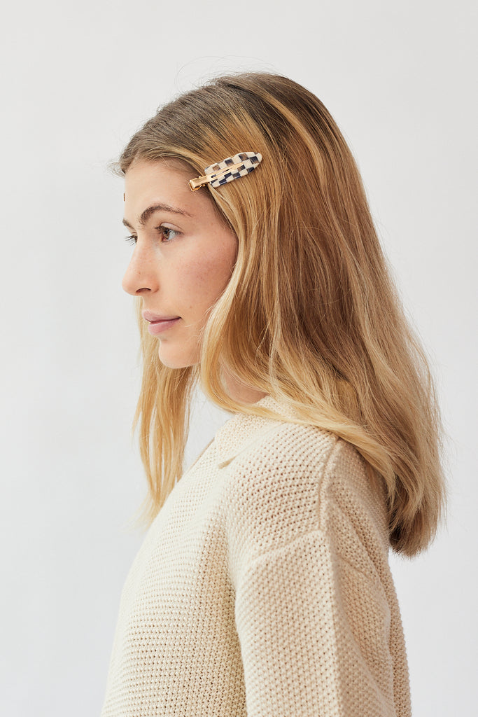 Karst Creaseless Clips in Sky Checker at Parc Shop