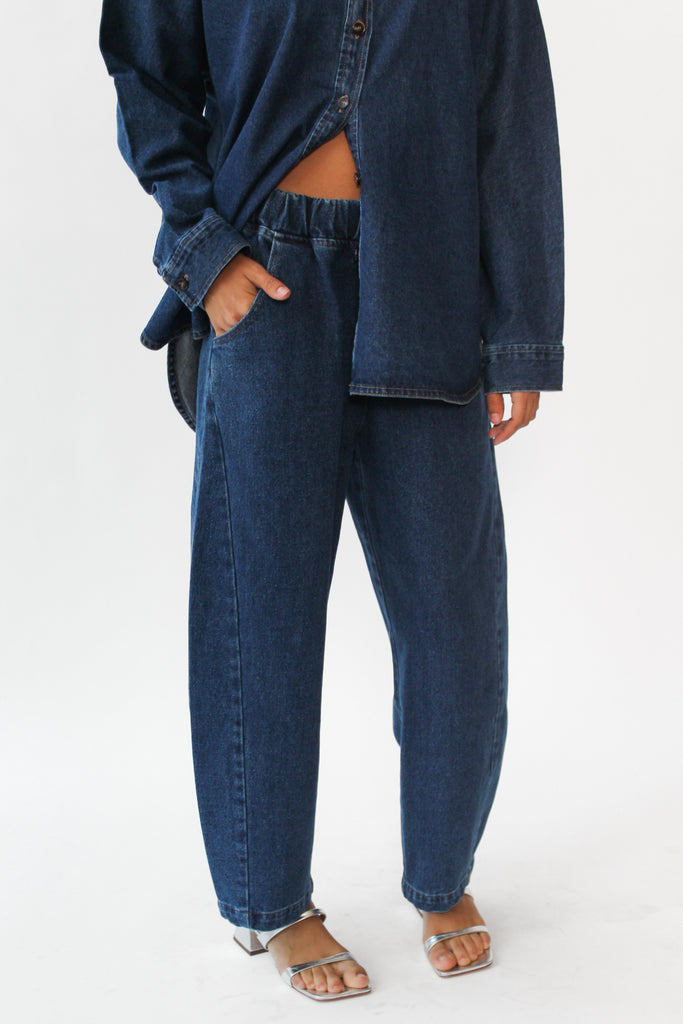 Le Bon Shoppe Arc Pant in Blue Denim at Parc Shop | Minneapolis, MN