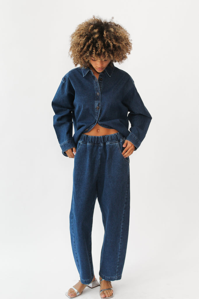 Le Bon Shoppe Arc Pant in Blue Denim at Parc Shop | Minneapolis, MN