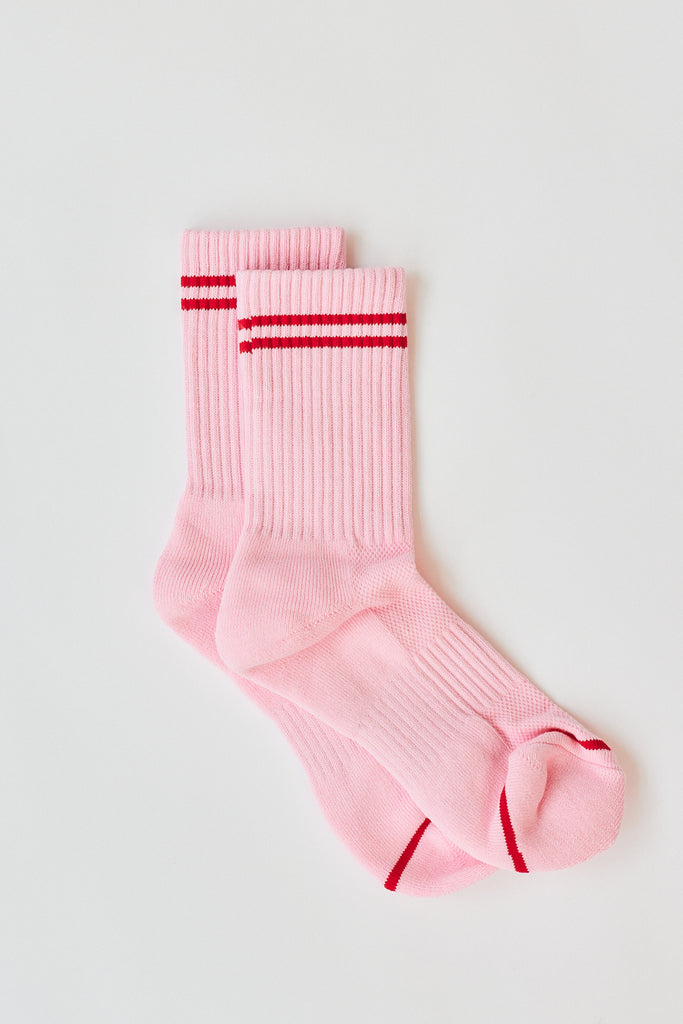 Le Bon Shoppe Boyfriend Socks in Amoure Pink at Parc Shop