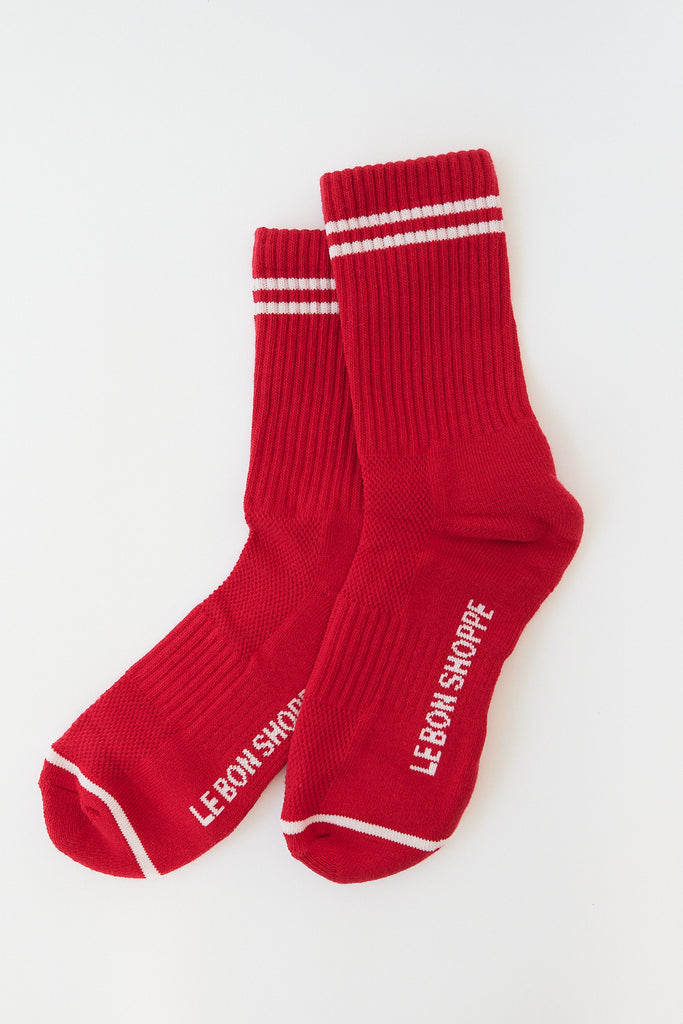 Le Bon Shoppe - Boyfriend Socks - Red - Parc Shop