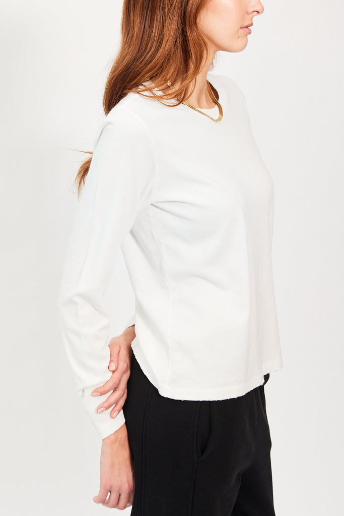 Le Bon Shoppe Everyday Long Sleeve Tee in Vintage White at Parc Shop