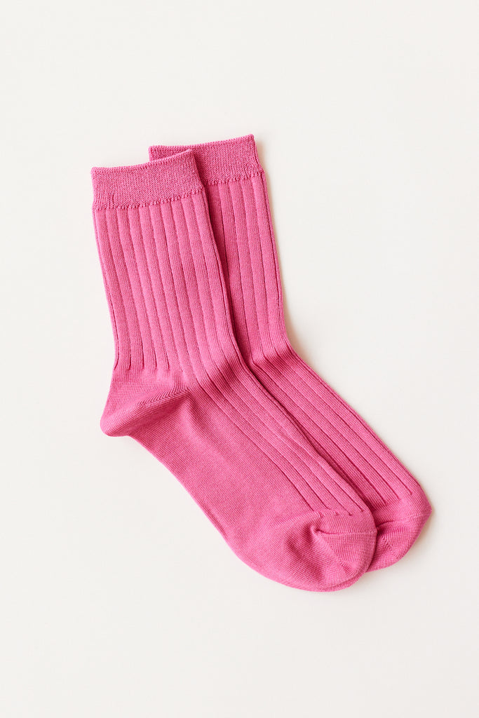 Le Bon Shoppe Her Socks in Bright Pink at Parc Shop