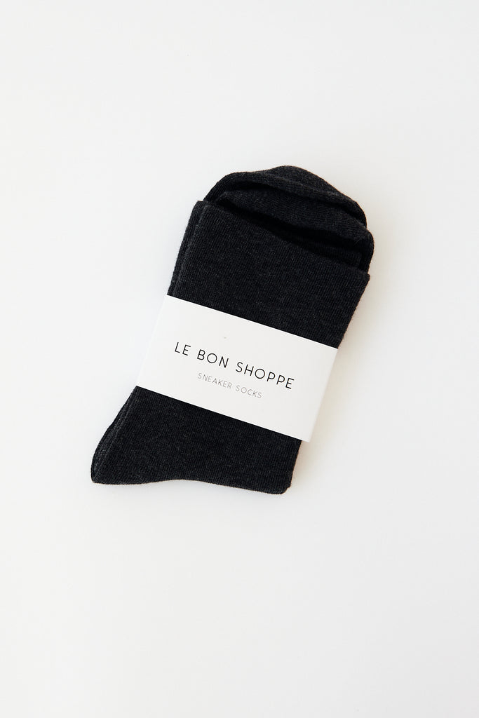 Le Bon Shoppe - Sneaker Socks - Heather Black - Parc Shop