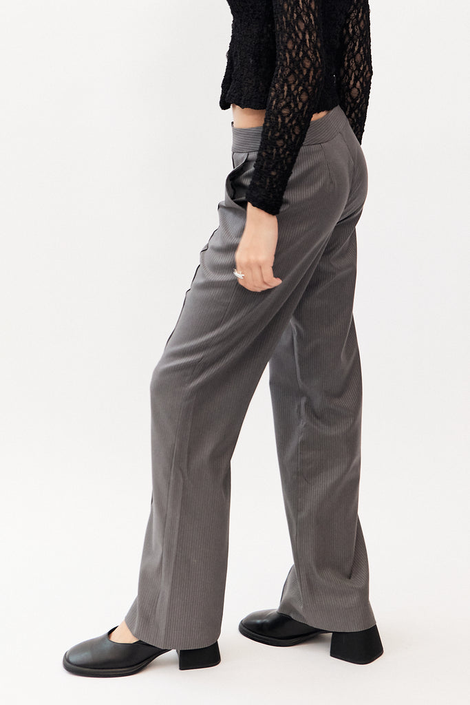 Permanent Vacation - All-Day Trousers - Grey Pinstripe - Parc Shop