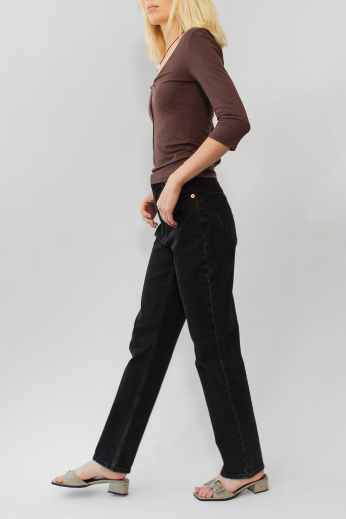 Rolla's Loulou Straight Jean in Black Sand at Parc Shop | Minneapolis, MN