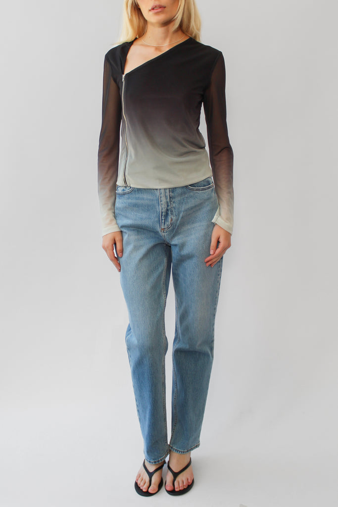 Rolla's Loulou Straight Jean in Lennon Blue at Parc Shop | Minneapolis, MN