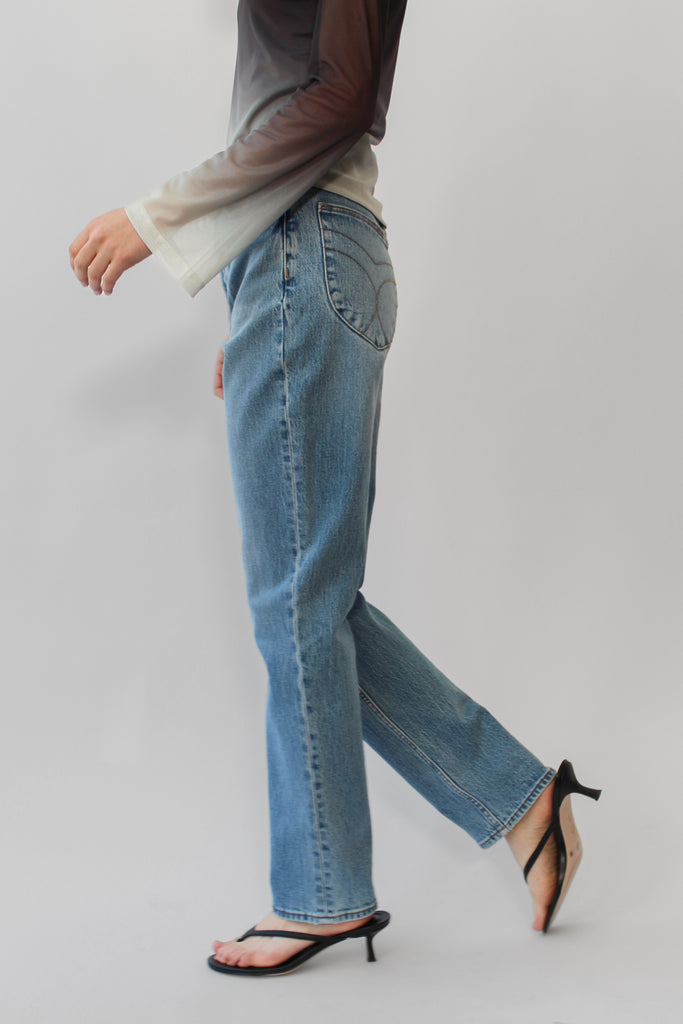 Rolla's Loulou Straight Jean in Lennon Blue at Parc Shop | Minneapolis, MN