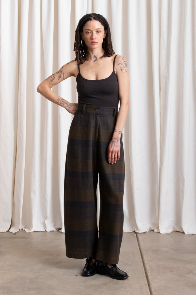 Ali Golden Wool Loose Barrel Pant at Parc Shop | Minneapolis, MN