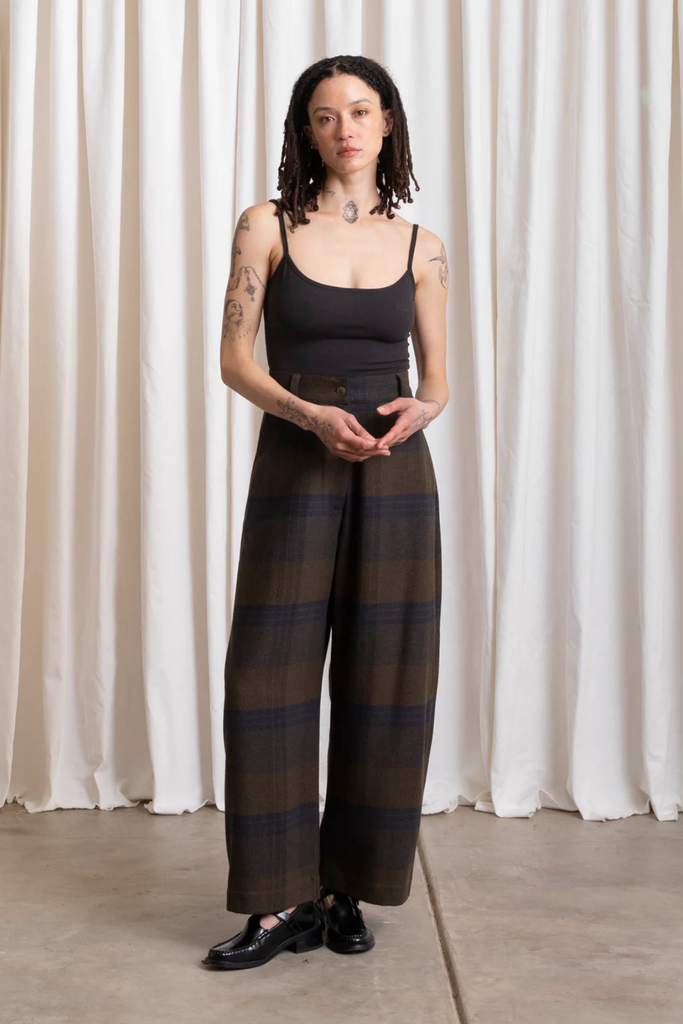 Ali Golden Wool Loose Barrel Pant at Parc Shop | Minneapolis, MN