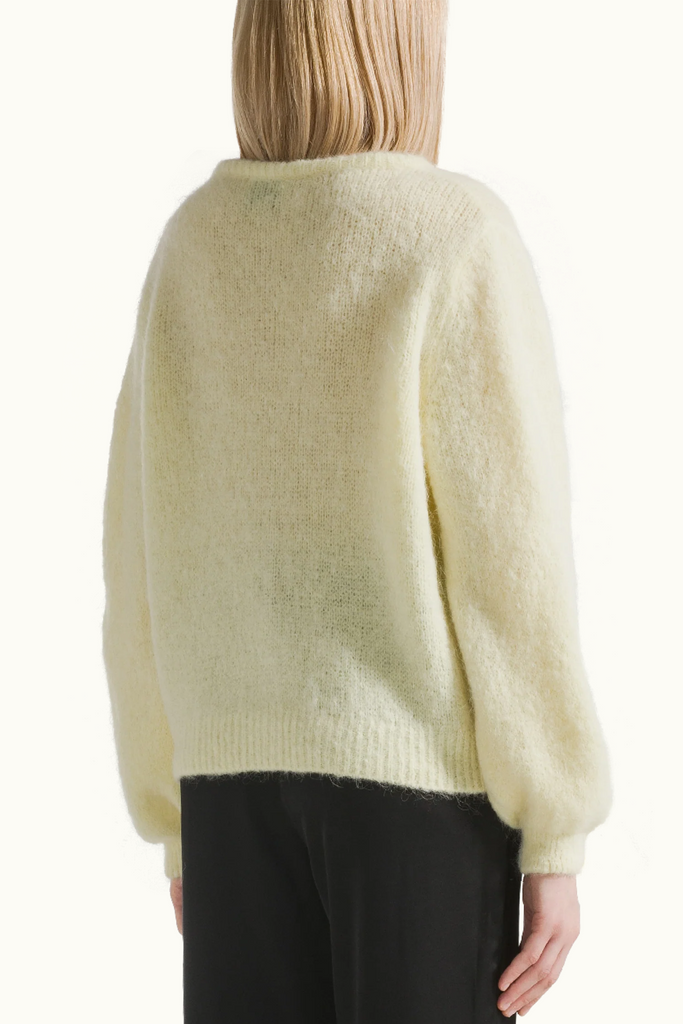 American Dreams Susan Alpaca Cardigan in Light Yellow at Parc Shop | Minneapolis, MN