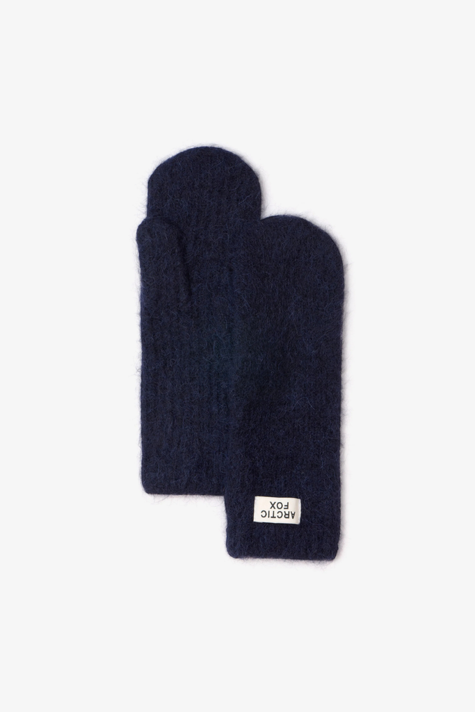 Arctic Fox Alpaca Mittens in Deep Sea Navy at Parc Shop | Minneapolis, MN 