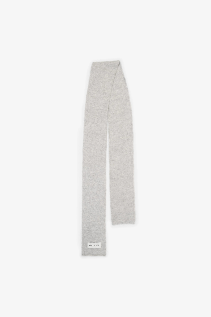 Arctic Fox Alpaca Skinny Scarf in Blizzard Grey at Parc Shop | Minneapolis, MN