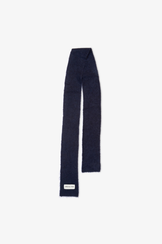 Arctic Fox Alpaca Skinny Scarf in Deep Sea Navy at Parc Shop |Minneapolis, MN 