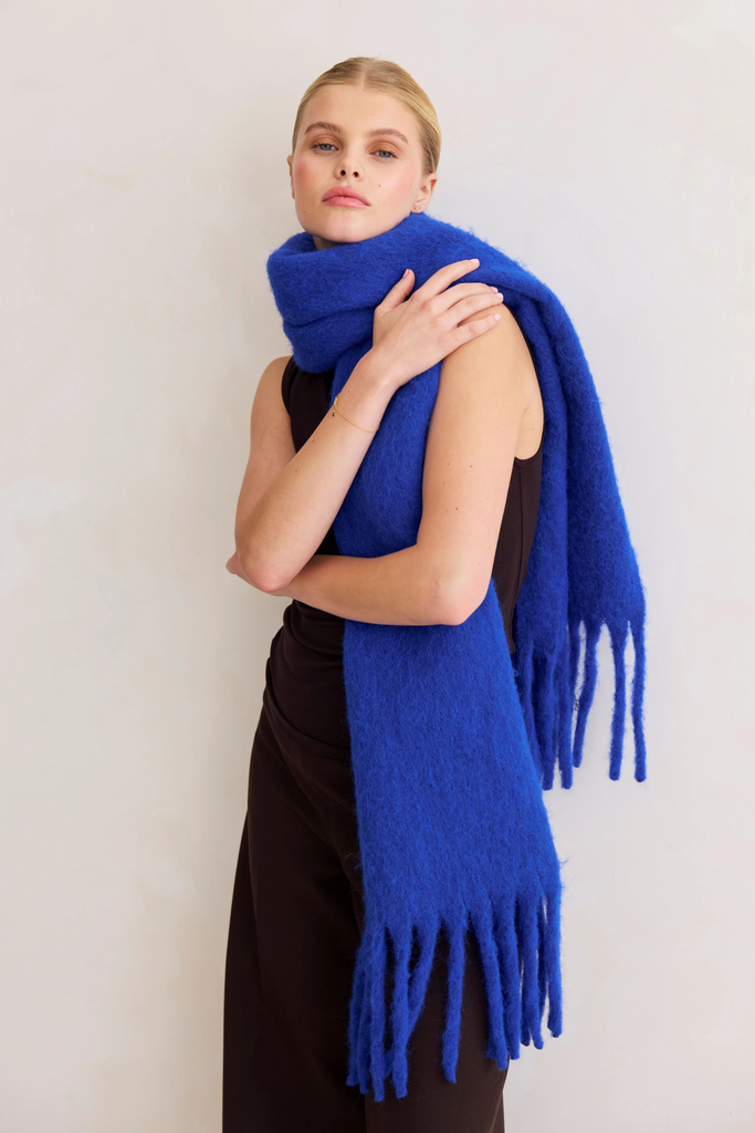 Arctic Fox Reykjavik Scarf w/ RWS Wool in Electric Blue at Parc Shop | Minneapolis, MN