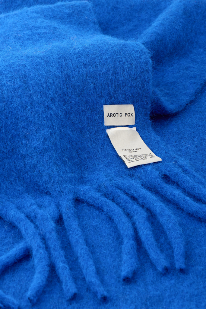 Arctic Fox Reykjavik Scarf w/ RWS Wool in Electric Blue at Parc Shop | Minneapolis, MN