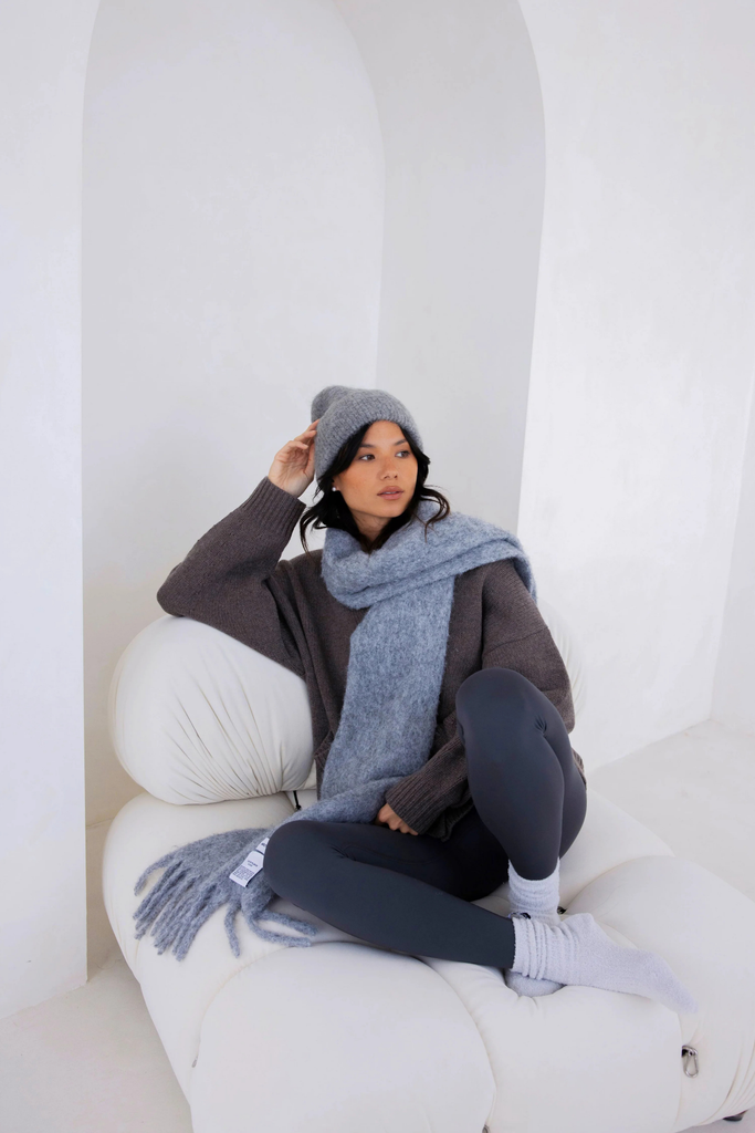 Arctic Fox Reykjavik Scarf w/ RWS Wool in Grey at Parc Shop | Minneapolis, MN